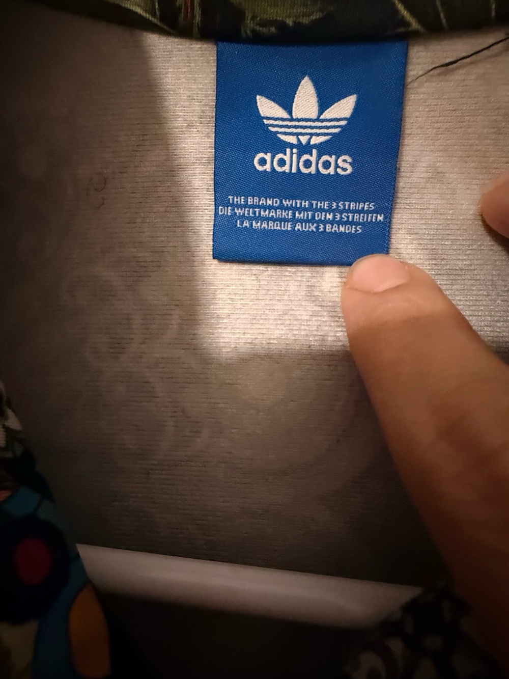adidas Multicolor Floral Mosaic Bomber Jacket - Black, Green, Orange, Cream - Picture 8 of 11